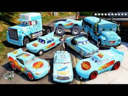 GTA 5 - Stealing Diamond MCQUEEN CARS with Franklin! (Real Life Cars #304)