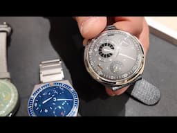 Ressence TYPE 2 e-Crown hybrid, TYPE 1 Square, ROCS display, oil-filled TYPE 3 and TYPE 7 dial