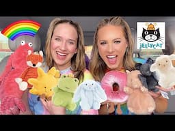 SHOPPING FOR JELLYCATS IN RAINBOW ORDER CHALLENGE 🌈🧸😱 #cute #trendy #challenge #colors #fun #vlog