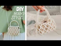 DIY Elegant Beaded Bag Tutorial With Purse Cloth Inside