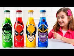 Eva and Kids turn into superheroes - Funny toy stories for kids