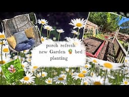 Porch refresh, planting new vegetable garden,  #gardening, #cottagegarden, #porchrefresh,