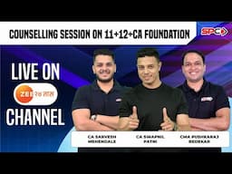 11th + 12Th +CA Foundation Counselling with CA Swapnil Patni | Live on Zee 24 Taas
