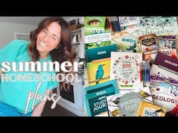 Summer Homeschool Plans | kindergarten through high school | k-1st, 5th, & 9th grade |