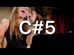 NEW LIVE Miley Cyrus High Notes (G4-C#5)