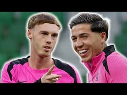 Palmer, Fernandez, Sancho, Chelsea ALL SMILES as they train ahead of Conference League final