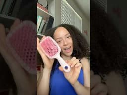 A bit easier to detangle, and makes my hair super defined #unbrush #curlyhair #3c4ahair #shorts