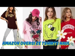 Must have oversized T-shirts from amazon under 699🌻😍|90scharacters|trendytees👕