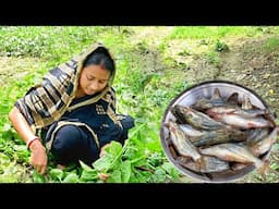 কাতলা মাছের মাথা দিয়ে বাগানের পুঁইশাকের ঘন্ট আর ডিম ওয়ালা ট্যাংরা মাছের তেলঝাল রান্না আর খাওয়া