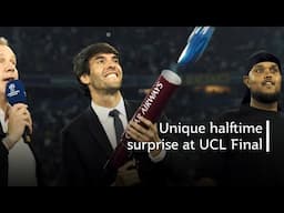 A halftime surprise at UEFA Champions League Final