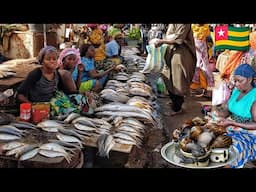 African market. Cost of living in Togo west Africa 2025. Shop with me.