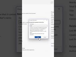 How to Password Protect a Word Document #ramgopalppt #msword #presentationprocess