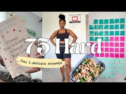 Starting 75 HARD...and FAILING | Multiple Day 1 Attempts, Meal Prep + Working Out