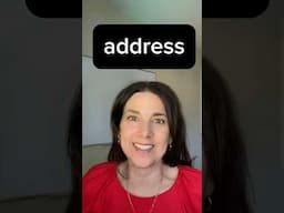 How to Pronounce“address” #englishspeaking #learnenglish #englishpronunciation