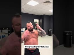 Post fight interview #Reel #eddiehall Big Love The Beast™️