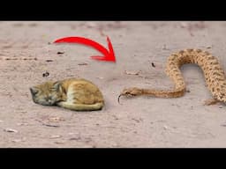 Cuando una serpiente de cascabel ataca a un gato... paga un alto precio