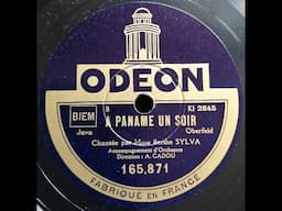 Berthe Sylva  " A Paname un soir "  1929