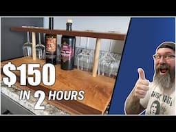 How I Turned $15 Into $150 With This Easy Wood Project!