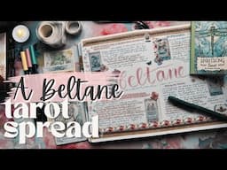 Beltane Tarot Journal With Me 🌸 #witchybujo #beltane #tarotjournaling