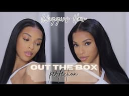 Affordable HDLace Straight Hair Install ✔️ Pre Bleached Tiny Knots Wig | Wiggins Hair| ROCHELLE