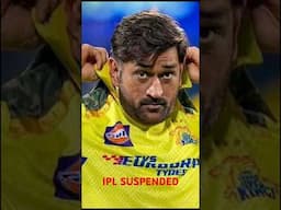 IPL suspended #indvspak #pakistan #ipl2025 #dhoni #msdhoni thala for a reason