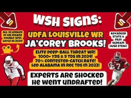🚨WSH Signs ELITE Deep-Threat WR With 70% Contested Catch Rate! | REAL Chance To Make Roster?!📈