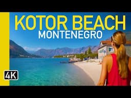 Beautiful Kotor Beach, Montenegro 2025 4k Walk