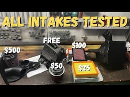 Best Intake - K&N vs Stock vs Swiss Cheese mod. Test & Review
