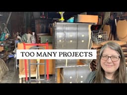 Too Many Projects | Finish Projects for My Vintage Booth | Furniture Makeovers