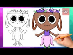 How To Draw Bassie from Dandy's World | Easy Drawing Tutorial