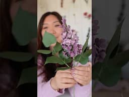 Paper Lilac DIY 🌸 #papercrafts #paperflower #paperart