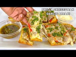 HOW TO MAKE PHILLY CHEESESTEAK GARLIC BREAD!