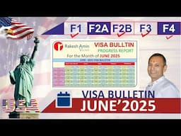 USA Visa Bulletin June 25, Family base green card, F1,F2A,F2B,F3,F4, Final Action date, date of fil