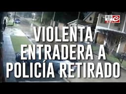 Violenta entradera a policía: lo redujeron, lo golpearon y le robaron el arma