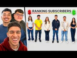 RANKING SUBCRIBERS FROM RICH TO BROKE 😭