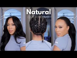 MOST NATURAL VERSATILE QUICK WEAVE FLIP OVER INSTALL | CURSQUEEN