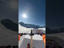 MOUNTAIN BIKING ON ABSOLUTELY HUGE JUMPS MADE OF SNOW! 🤯