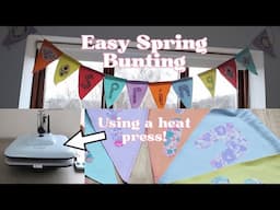 Making Spring Themed Bunting with the LokLik Manual Swing Away Heat Press