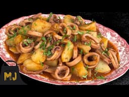 Calamares con patatas ¡Un guiso fácil y rico!