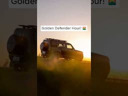 Golden Defender Hour! 🌅 #goldenhour #newdefender #defender #suv #shorts #sunset #landrover